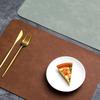 Countertop Placemat Countertop Drying Mat Waterproof Faux Leather Placemat Heat-resistant Non-slip Dining Table for Kitchen