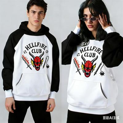 2026 Men's and Women's Hooded Sweatshirts, Hellfire Monster Sportswear, Fashionable Streetwear, Role-playing Long-sleeved Tops