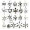 50-Piece Christmas Alloy Enamel Charms Set: Mixed Style DIY Pendants and Dangle Charms.