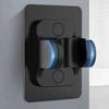 Black Adjustable No-Drill Shower Head Wall Mount Holder