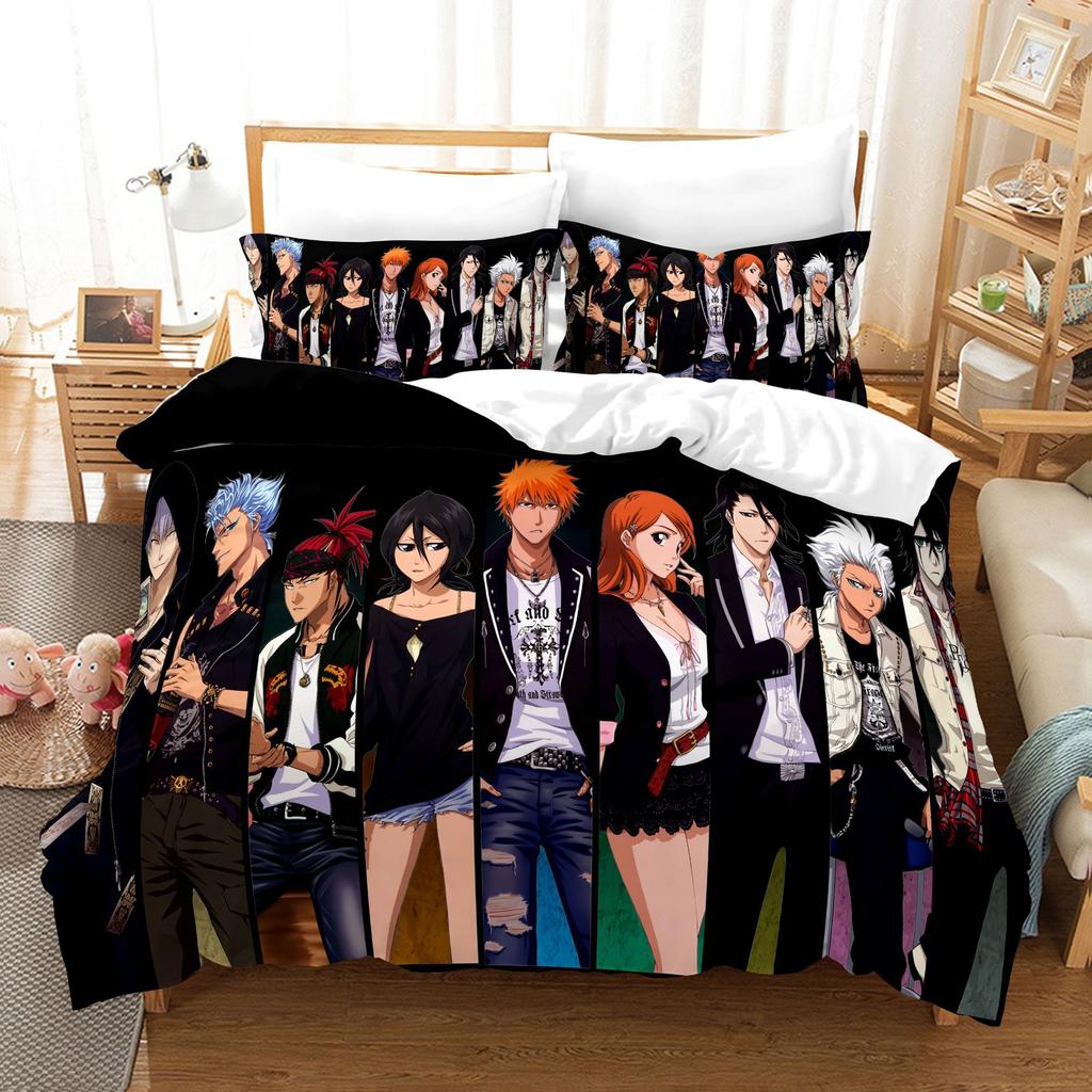 3D Digital Printing Three-Piece Quilt Cover Animation