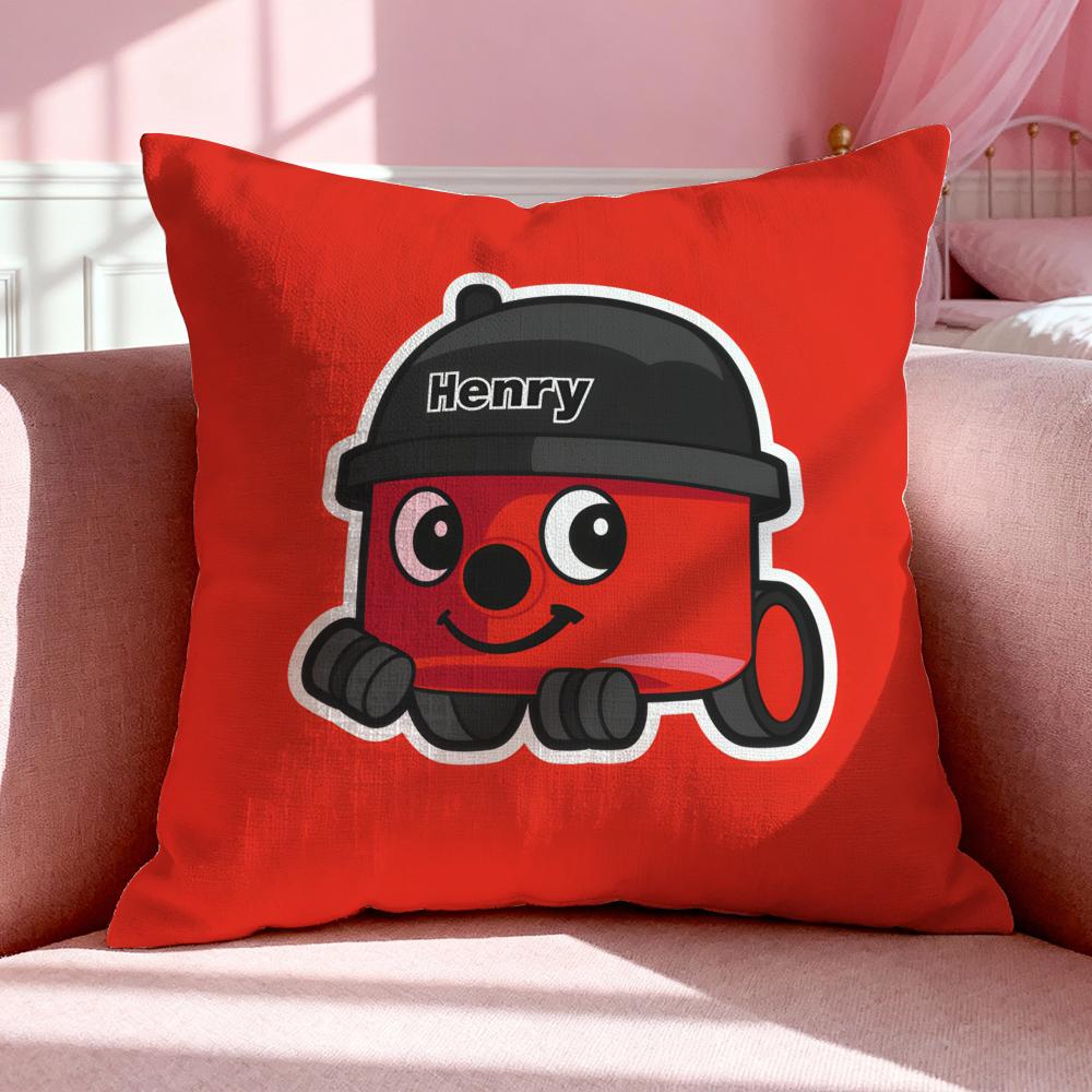 Brand H-Henry Hoover Cushion Cover Breathable Linen Pillowcase Summer Odorless Eco-Friendly Invisible Zipper Washable