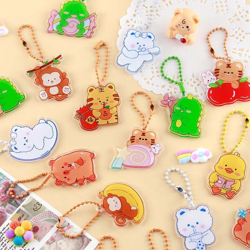 Roztomilá sada klíčenek se zvířátky (10-balení)