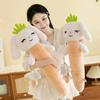 Cute Radish Rabbit Plush Toys Toys for Best Friends Birthday Gifts for Girls Backpack Pendants Sleeping Long Pillows