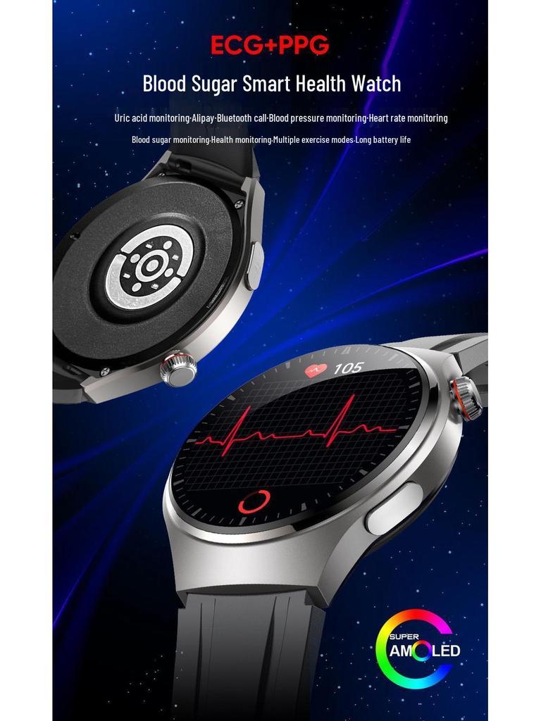 Huaqiangbei GT9 Smartwatch: Multifunctional Bluetooth Sports Watch with Sleep, Heart Rate, and Blood Glucose Monitoring
