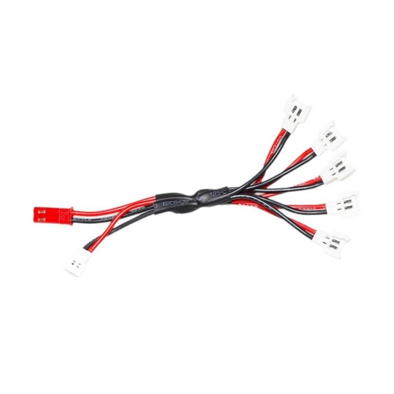 

5 in 1 XH2.54 Plug 3.7V Li-Po Battery Charging Cord for V911/H36 Portable Multiple Connector 2 to 5 Charging Cable 1