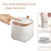 Mini Countertop Trash Can with 3 Rolls of Trash Bags, Waste Can with Press Type Lid, 1.5 Liter Wastebasket Trash Can Dispenser