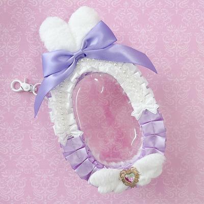Decorative Stuffed Animal Pouch with Cat Ears, Ita Bag, Clear Bag, Clear Mini Pouch, Bag, Pouch, Oshikatsu, Oshikatsu Goods, Oshikatsu Bag, Mini Bag,