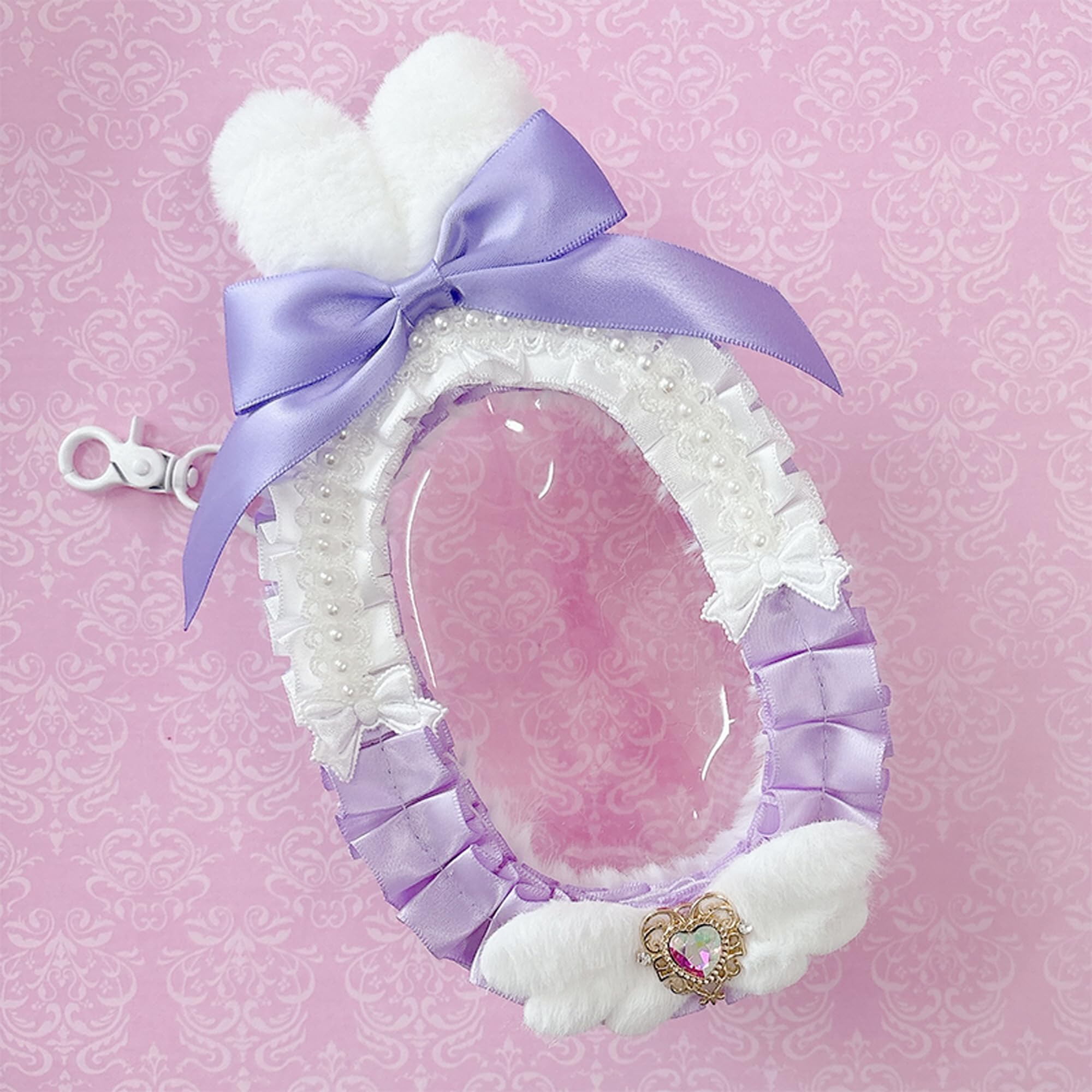 Декоративная сумка-кошелек с плюшевым животным и ушками кошки, ита-сумка, прозрачная сумка, прозрачный мини-кошелек, сумка, кошелек, осикацу, товары для осикацу, сумка для осикацу, мини-сумка,