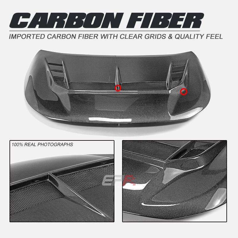 Toyota GR Corolla Varis-Style Vented Carbon Fiber Hood