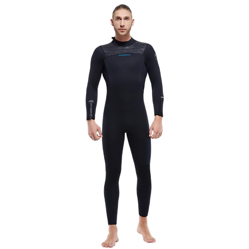 Muta Completa DIEV&SAIL 5MM Foderata in Pile per il Calore, Perfetta per Immersioni Profonde, Surf, Nuoto Invernale.
