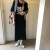 YYFS Women's Fashion Summer Spring 1/2 Sleeves O-Neck Loose Waistline Casual Dresses