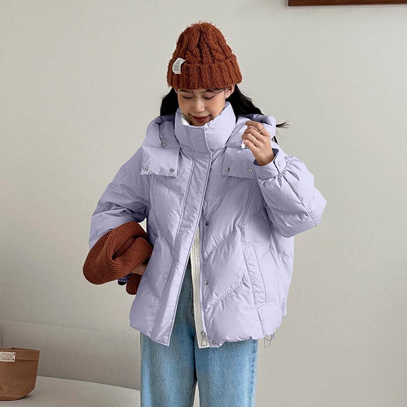 Neue Winter Kapuzenmode Locker Vielseitig Brotkleidung Verdickte Warme Jacke