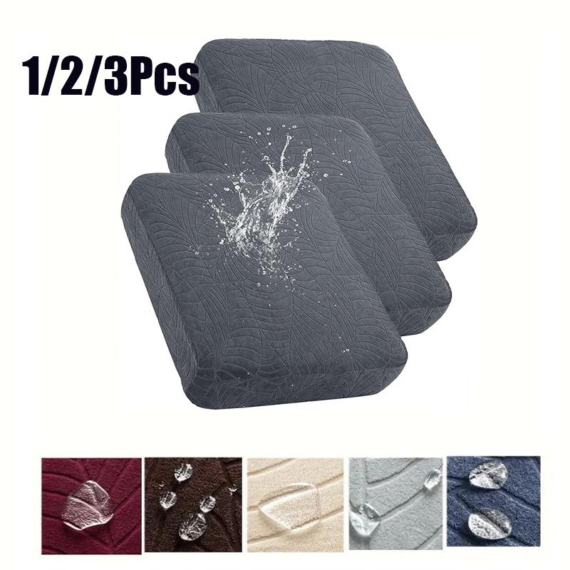 Waterproof Seat Cushion Coverastic Solid Sofa Cover For Living Room Removable Home Sofa Cushion Covers