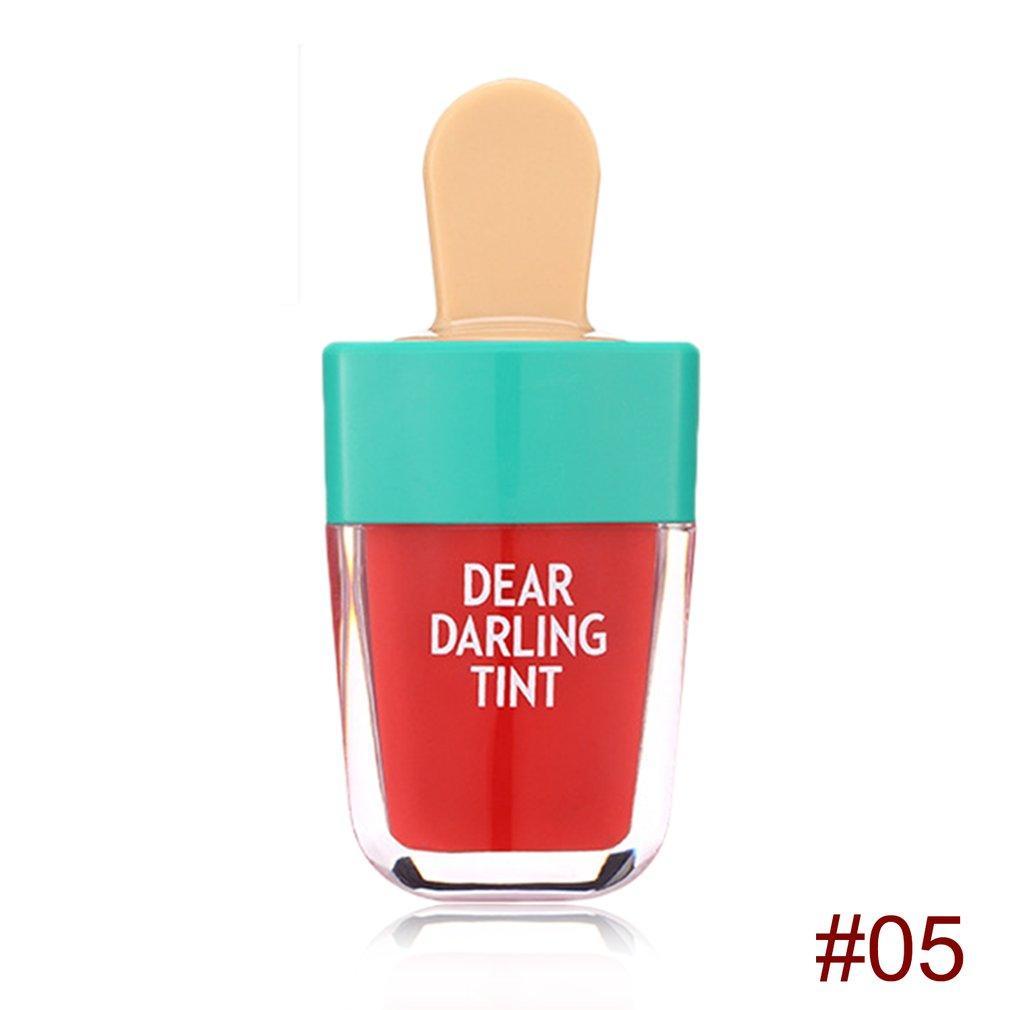 Waterproof Liquid Lipstick Ice-Cream Shaped Lip Tints Moisturizing Lasting Natural Charming Lipstick