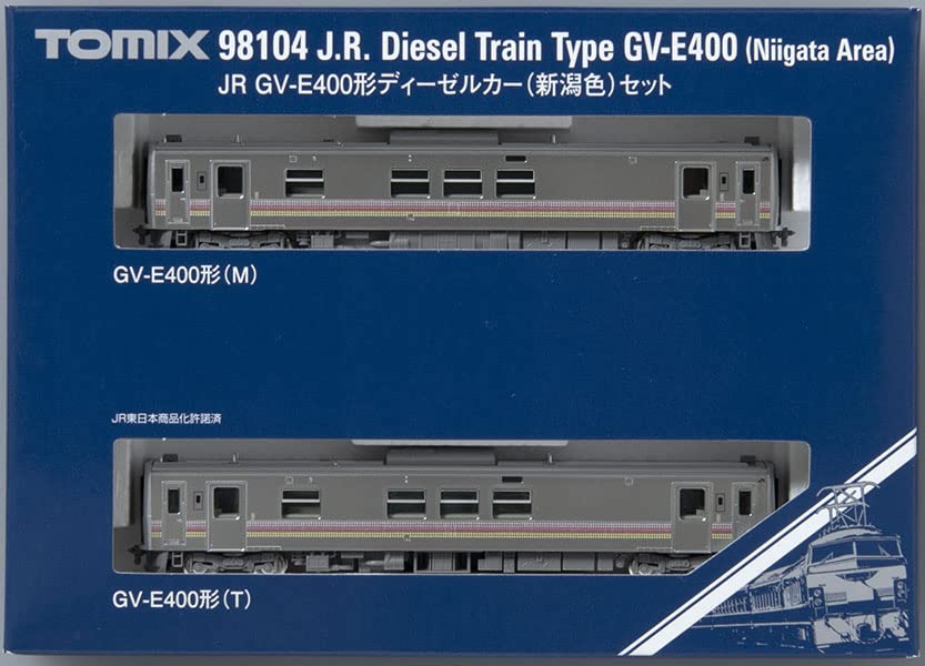 TOMIX N Gauge JR Type Niigata Color Set 98104 Railway Model Diesel Car GV-E400