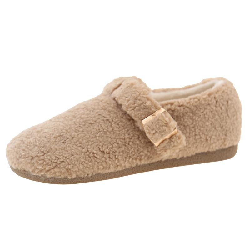 

Модные мягкие лоферы из овечьей шерсти женские зимние с круглым носком теплые плюшевые повседневные плоские zapatos женские дизайнерские пушистый мех биркенштоки 40
