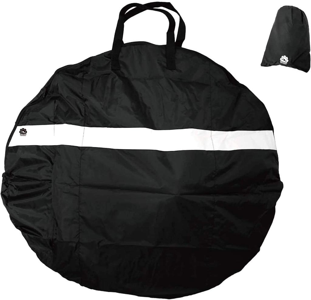 GORIX Wheel Bag for 2 Wheels Storage for Car Suitable for Road Cross and Mountain Bikes (with Bag) Storage, Bicycles, Bikes, Bikes, (White Line) (Ca5)