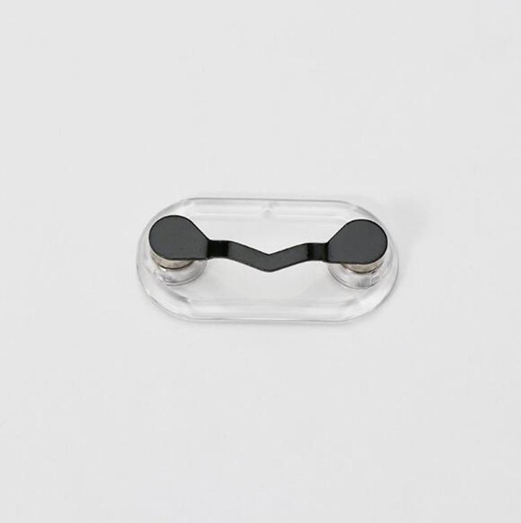 

Magnetic Glasses Holder Magnetic Brooch Number Plate Headset Glasses Clip(Black) чёрный