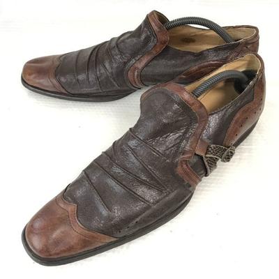 BELEUCHTEN Mocassins Van à bout golf en cuir 28.0 Marron Chaussures de ville pour affaires(UTILISÉ)