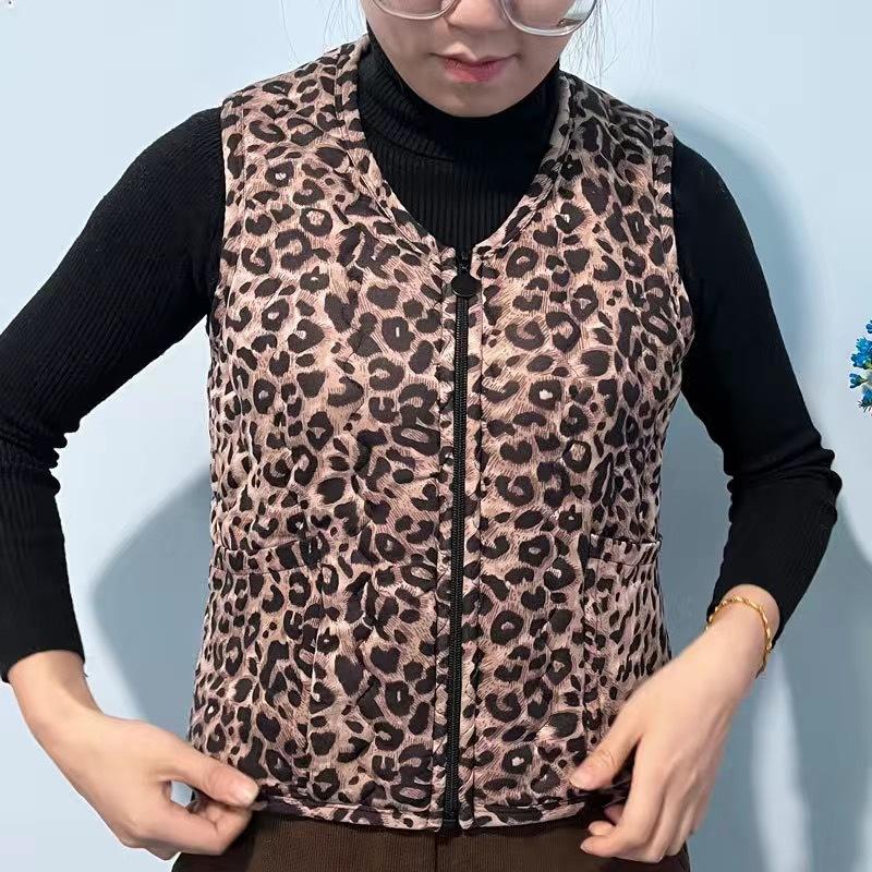 2 Winter New Fleece Fleece Cotton Vest Women's Lamb Fleece Fur Integrated Thermal Vest Mother Coat