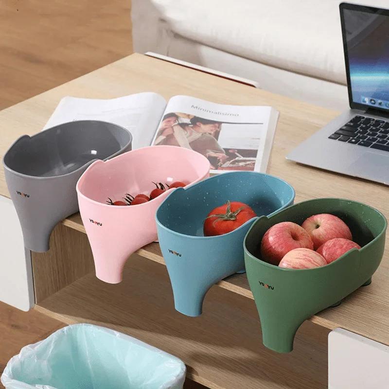 1pc Sink Filter Elephant Sculpture Leftover Basket Soup Waste Filter Non-Slip Fruit And Vegetable Drainer Kitchen Accessory