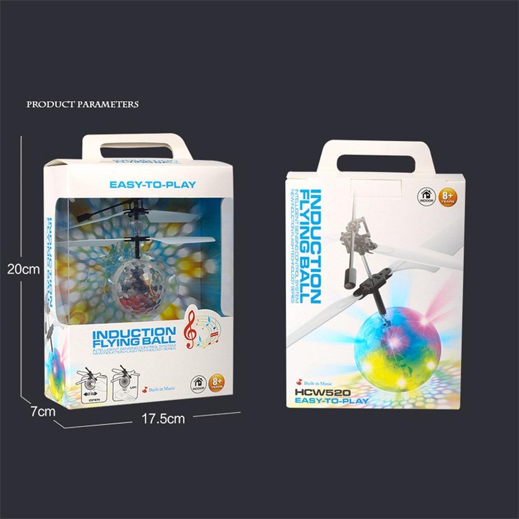 Bunter Flyings Toy Drone Helicopter Ball Eingebaute leuchtende LED für Kinder