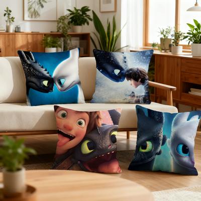 Wie man seinen Drachen T-trainiert Kissenbezug Home Office Kaffee Kissen Sofa Druck Dekoration Zimmer Geschäft Auto Nordische Schlichtheit Hit