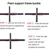 20pcs Garden Pile Connecting Stakes Clip Plant Grid Connector Clip Plant Climbing Frame Buckles For Tomato Cucumber Eggplant