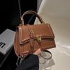 Borsa a Spalla alla Moda da Donna Borsa a Tracolla Portatile Piccola Quadrata