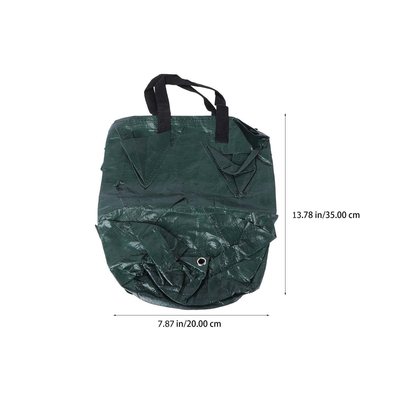 

1Pcs Hanging Multi-Pockets Strawberry Bag Wall Plant Pot Pe Vertical Garden Plant Grow Bag Space Saving Hanging Planter зелёный