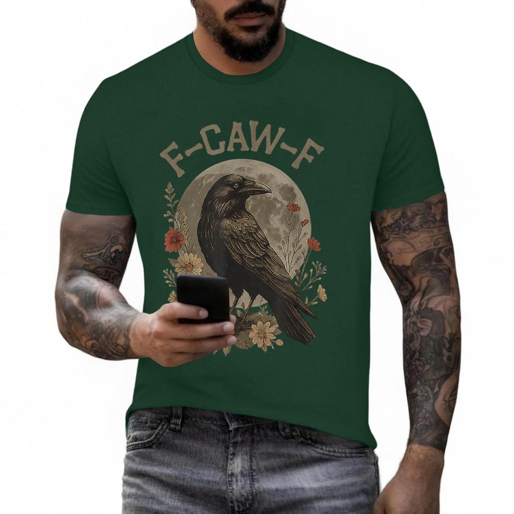 Funny F Caw F Chicken Rooster Cawing F-Caw-F Saying Pun T-Shirt