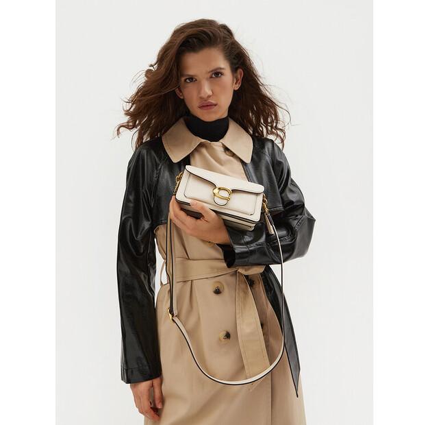 Сумка Coach CY201 светло-бежевый