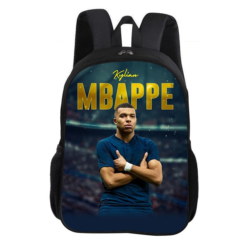 M-Mbappe Tornister Szkolny Gwiazda Piłki Nożnej Plecak Dziecięcy Plecak Plecak Modny Tornister Piłkarski Sportowy Plecak Prezent dla Dzieci