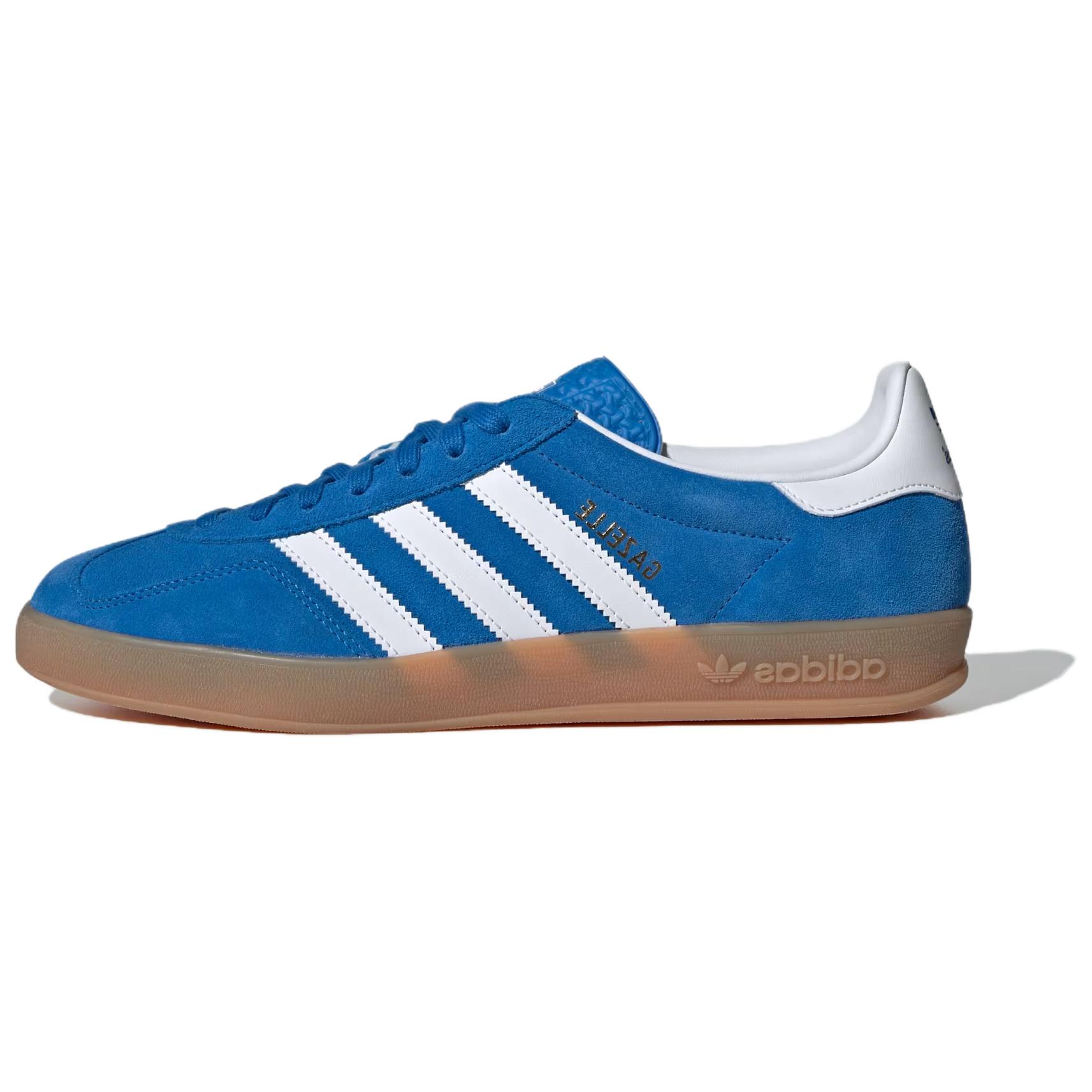 

adidas Мужские кроссовки Gazelle Indoor Синяя птица Резина Унисекс Облачно-белый JI2061 36⅔