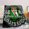 1PC Crest Emblem Custom Name Patterned Flannel Blanket Suitable For All Seasons For Home Decor Warmth And Comfort Gifts Holiday Present