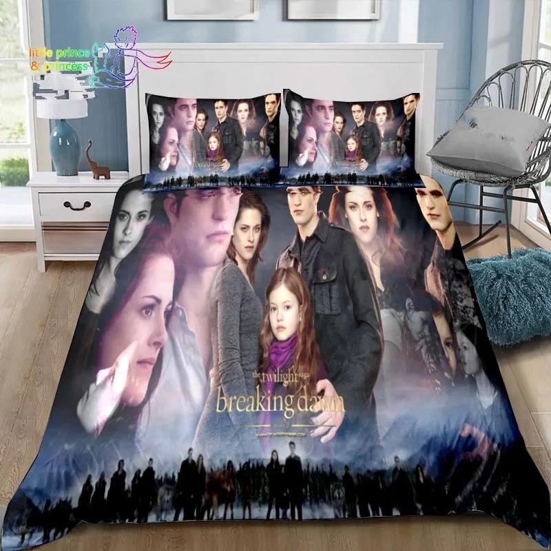3D The Twilight Saga Hd Printed Comfortable Duvet Quilt Cover Pillowcase Bedding Set Children Bedroom Decoration Home Textile