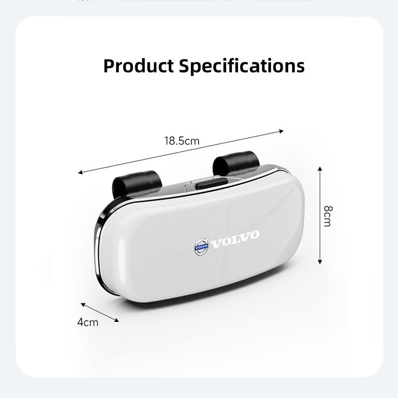 Car Visor Sunglasses Glasses Case Glasses Holder Clip Box For Volvo ES90 EC40 EX40 EM90 XC90 V90 V60 XC60 V40 S80 S60 S90 C40 XC