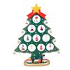 3D DIY Tabletop Artificial Wooden Christmas Tree with Creative Miniature Ornaments Table Desk Decoration for Christmas Tree Decoration