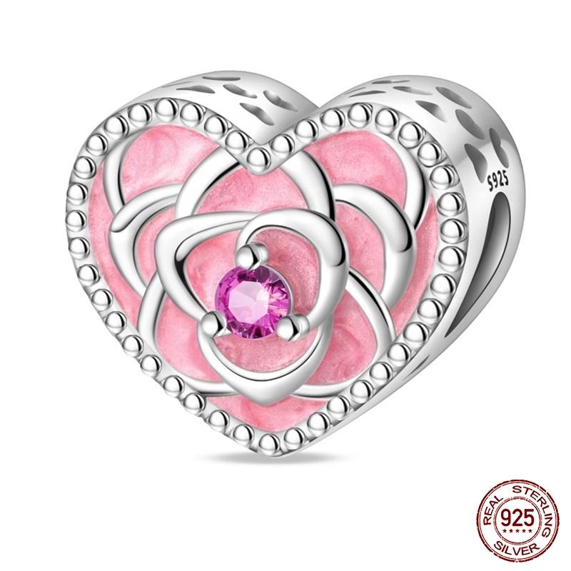 New Black/Red/Blue/Green/Purple Heart Series For Original Bracelet Bead Charm 3Mm Diy Necklace Pendant Accessories