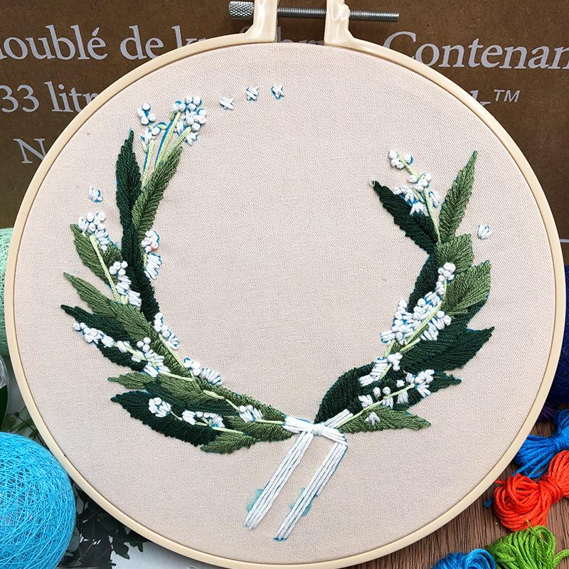 

1 шт. 3D Вышивка с цветочным узором Набор для рукоделия своими руками - Творческое рукоделие Шитье About 20cm