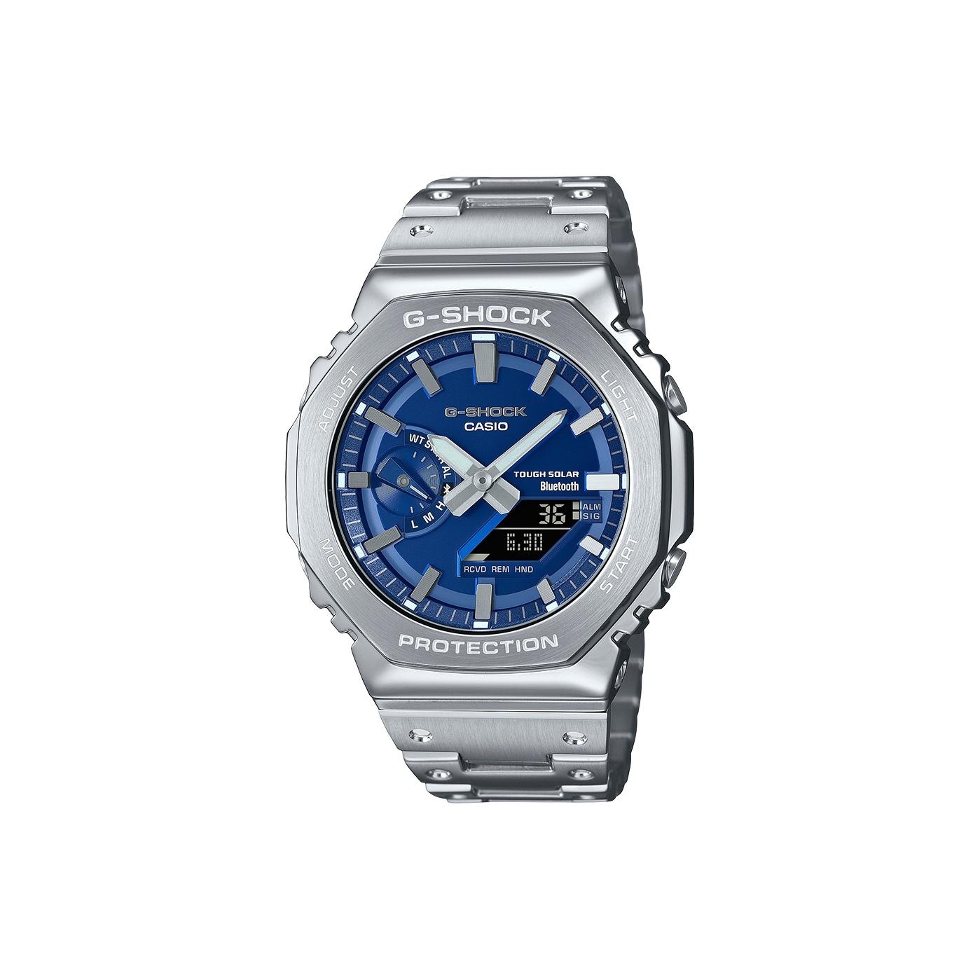 

CASIO Унисекс Полностью Металлические Часы Серии Blue GM-B2100AD-2APR GM-B2100AD-2A