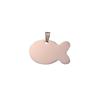 Gold-Plated Titanium Steel Military Dog Tag Necklace with Custom Engraving
