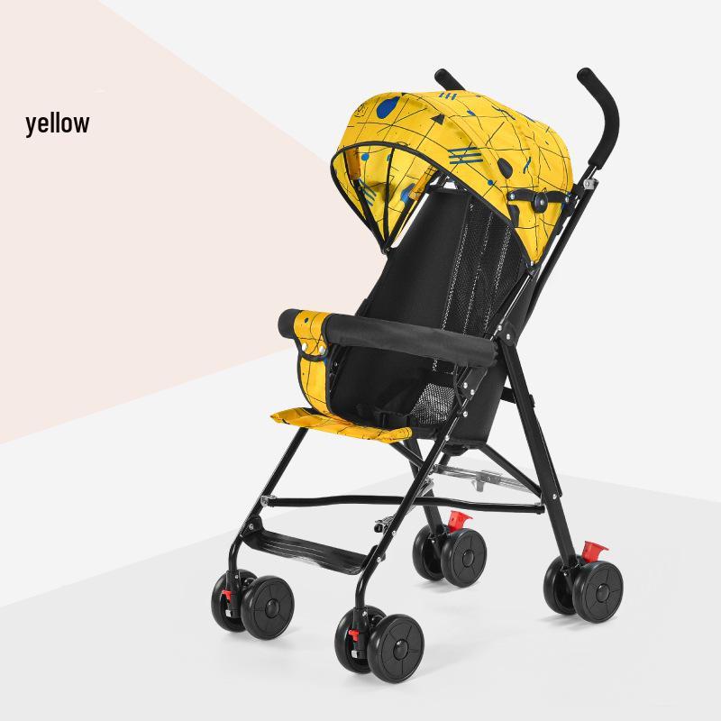 Ultralekki, Kompaktowy, Składany Wózek Dziecięcy z Amortyzacją - Idealny na Letnią Wyprawę