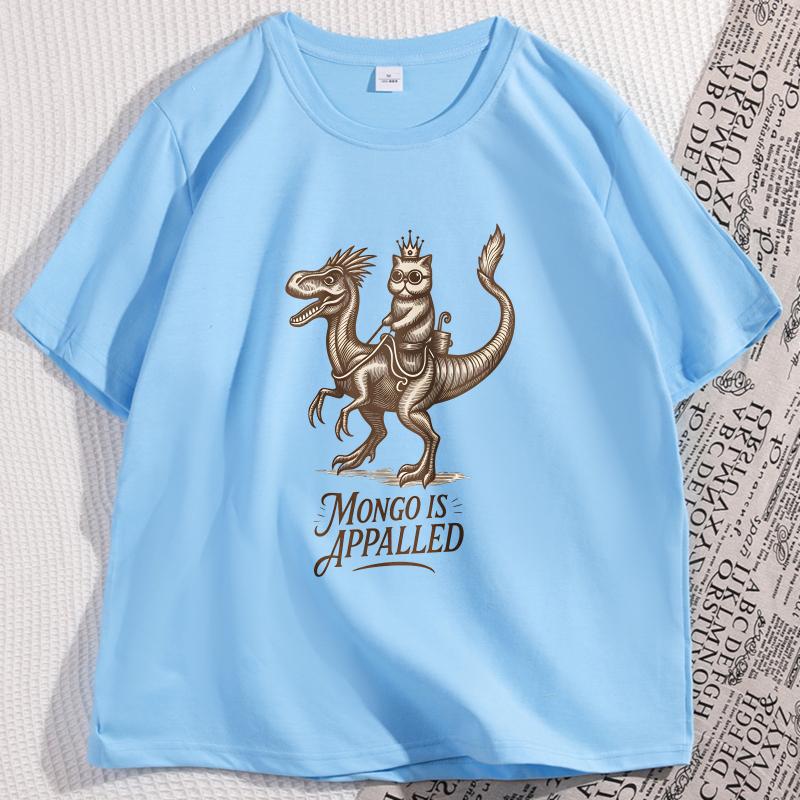 Princess Donut and Mongo T Shirt Men Women Fantasy Book TShirt Cat Love Bookish Tee Shirt Casual Cotton Short Sleeve Loose Tees