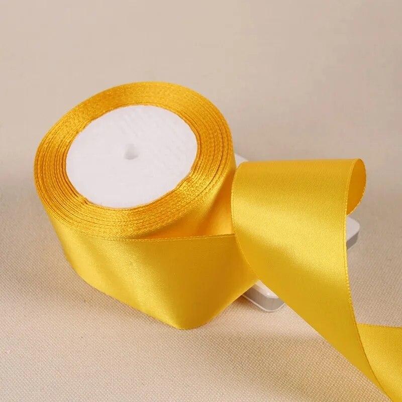 25Yards/Roll 50mm Satin Ribbons Wedding Gift Wrapping Ribbons Bow for DIY Crafts Polyester Christmas Home Decor Accessories Tape