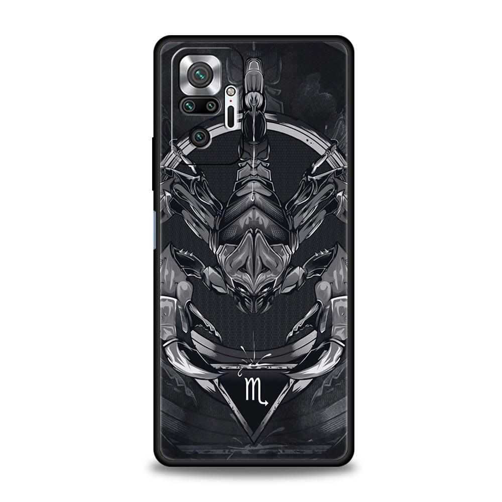 Cartoon Scorpion Phone Case For Xiaomi Redmi Note 14 13 5G 10 11 12 Pro Plus 4G 14C 13C 12C 10C Black Cover