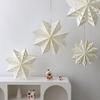 3pcs paper snowflakes Christmas Paper Snowflake origami Ornaments with Various Origami Styles for Holiday Home Party Decoration