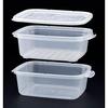 Inomata Chemical Co., Ltd. Microwave Cooker for Warm Vegetables, Clear White, 1.1L Capacity
