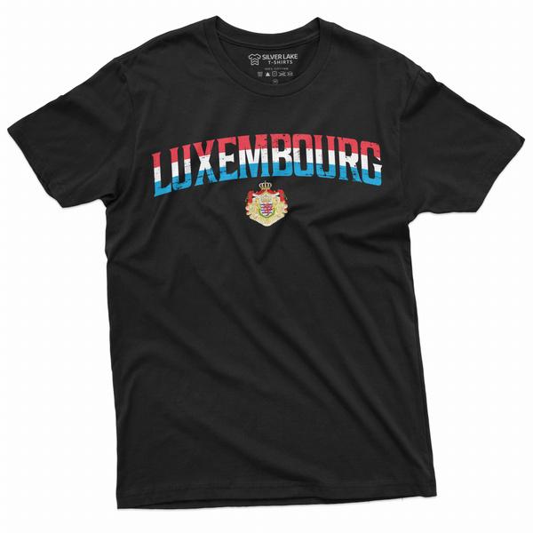 Luxembourg T-shirt Flag Coat of Arms National Symbolic Nation Country Tee Shirt S